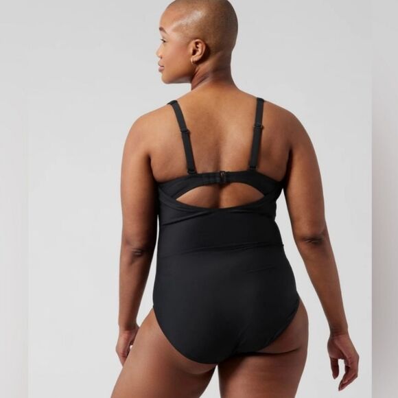 Athleta Square Neck One Piece Swim Suit New - Picture 4 of 6